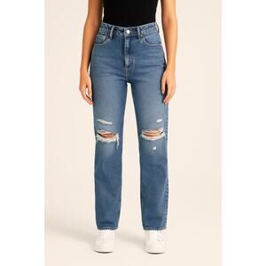 PacSun Boyfriend Distressed High-Rise Jeans Light Wash Women’s Size 30 NWT